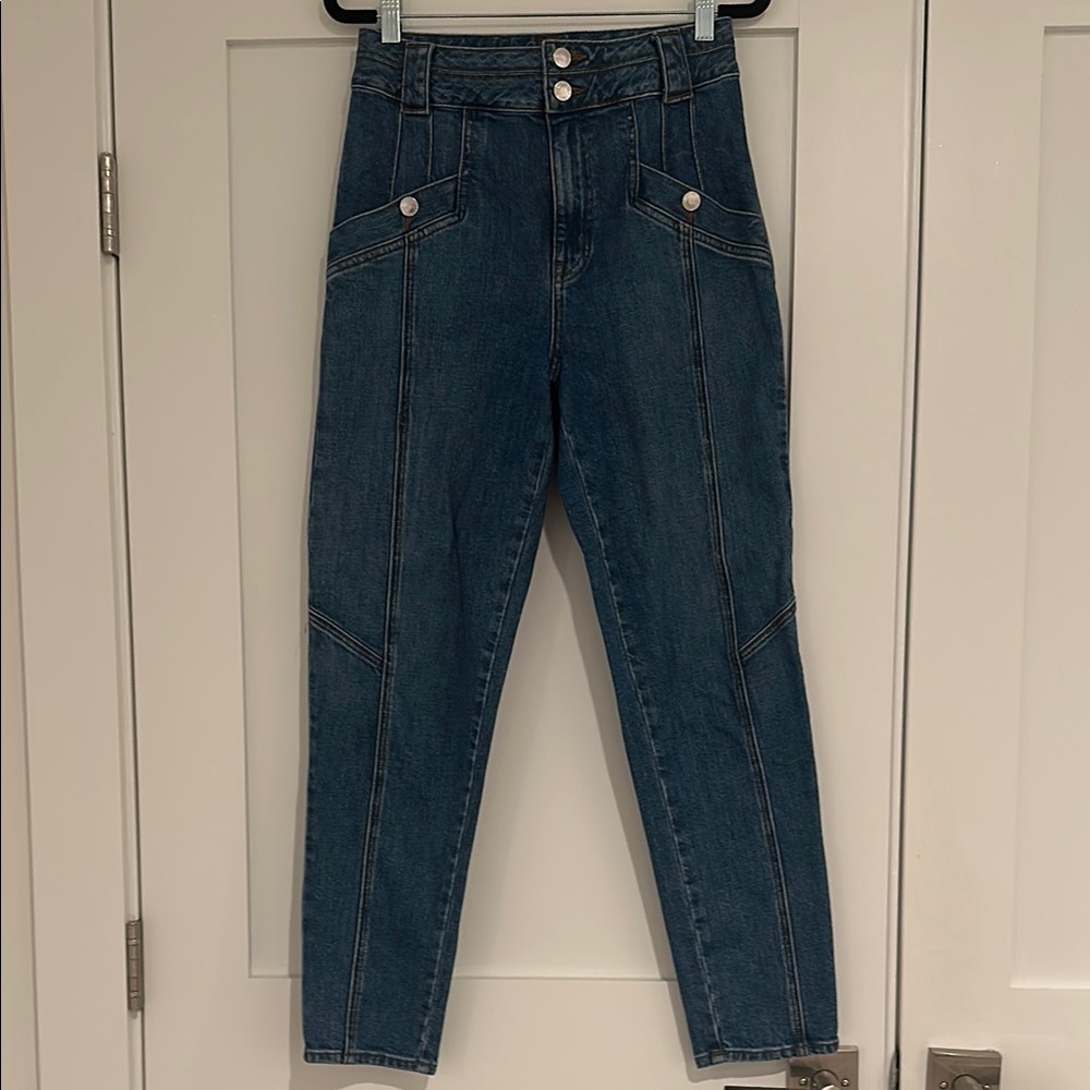 Derek Lam 10 Crosby Womens High Rise Slant Pocket Ankle Jeans